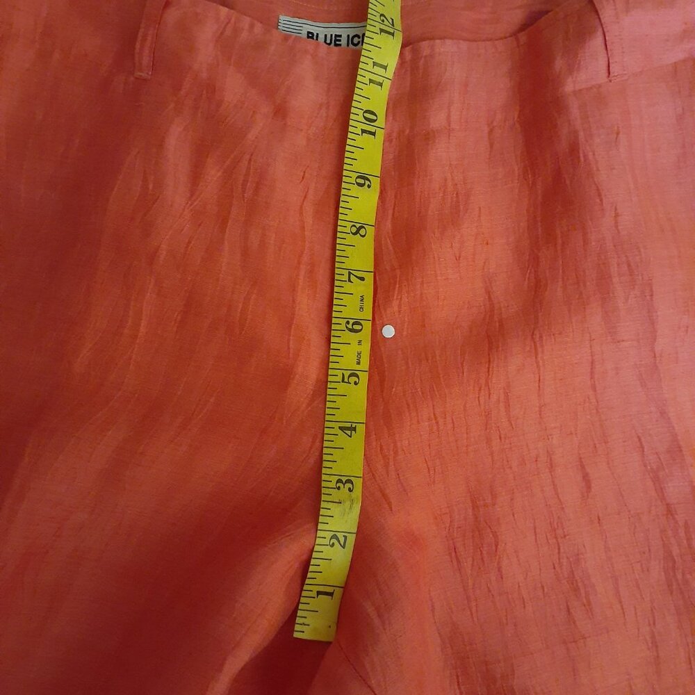 Blue Ice Crinkle Cropped Pants - Picture 10 of 13